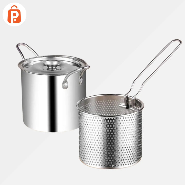 Stainless Steel Deep Fryer With Frying Basket