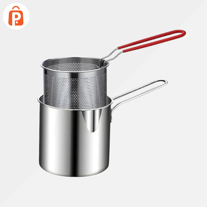 Stainless Steel Deep Fryer With Frying Basket